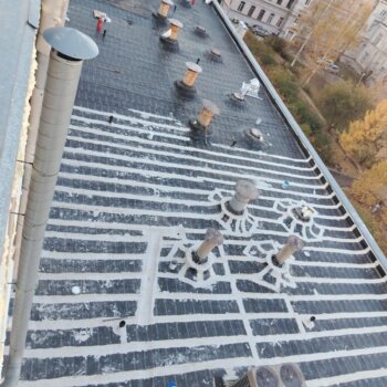 Ремонт кровли учебного корпуса № 19