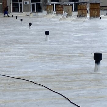 Ремонт кровли учебного корпуса № 19